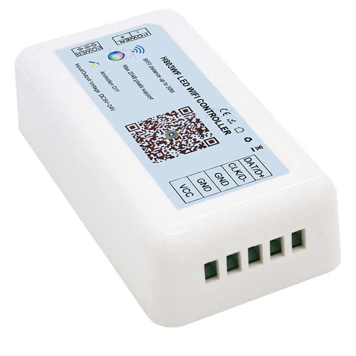 DC5-24V LED WIFI SPI controller,DIY modes,Output 2048 pixels, Support Dozens of Chips, Support ArtNet Remote Control For Addressable LED Strip Lights DC5-24V LED WIFI SPI controller,DIY modes,Output 2048 pixels, Support Dozens of Chips, Support ArtNet Remote Control For Addressable LED Strip Lights